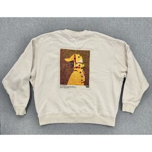 Kith Foster Sakyiamah Box Logo Crewneck Sweatshirt XXL Cream 100% Cotton